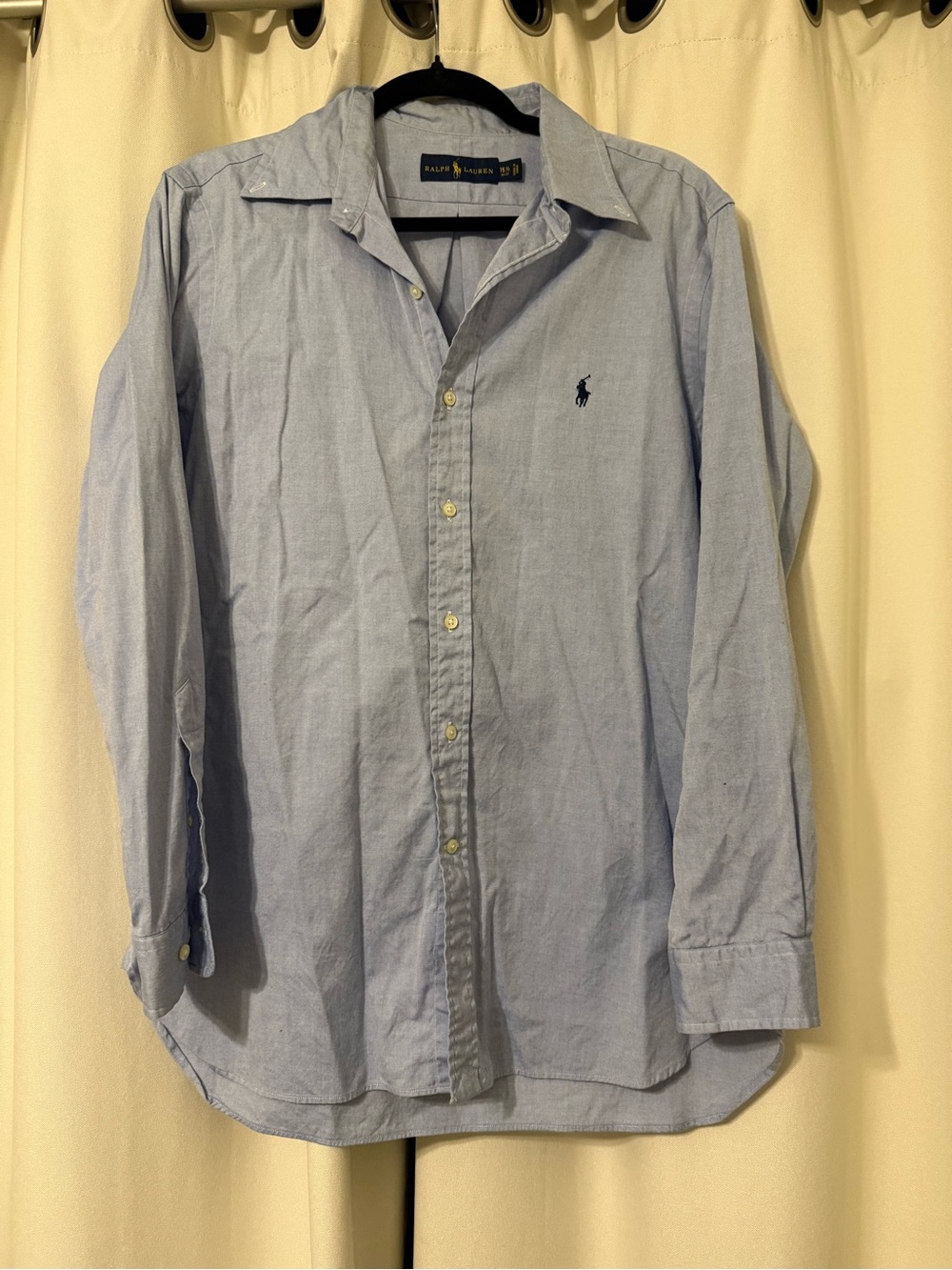 Polo Ralph Lauren Classic Blue Button-down Shirt in Size 15 1/2